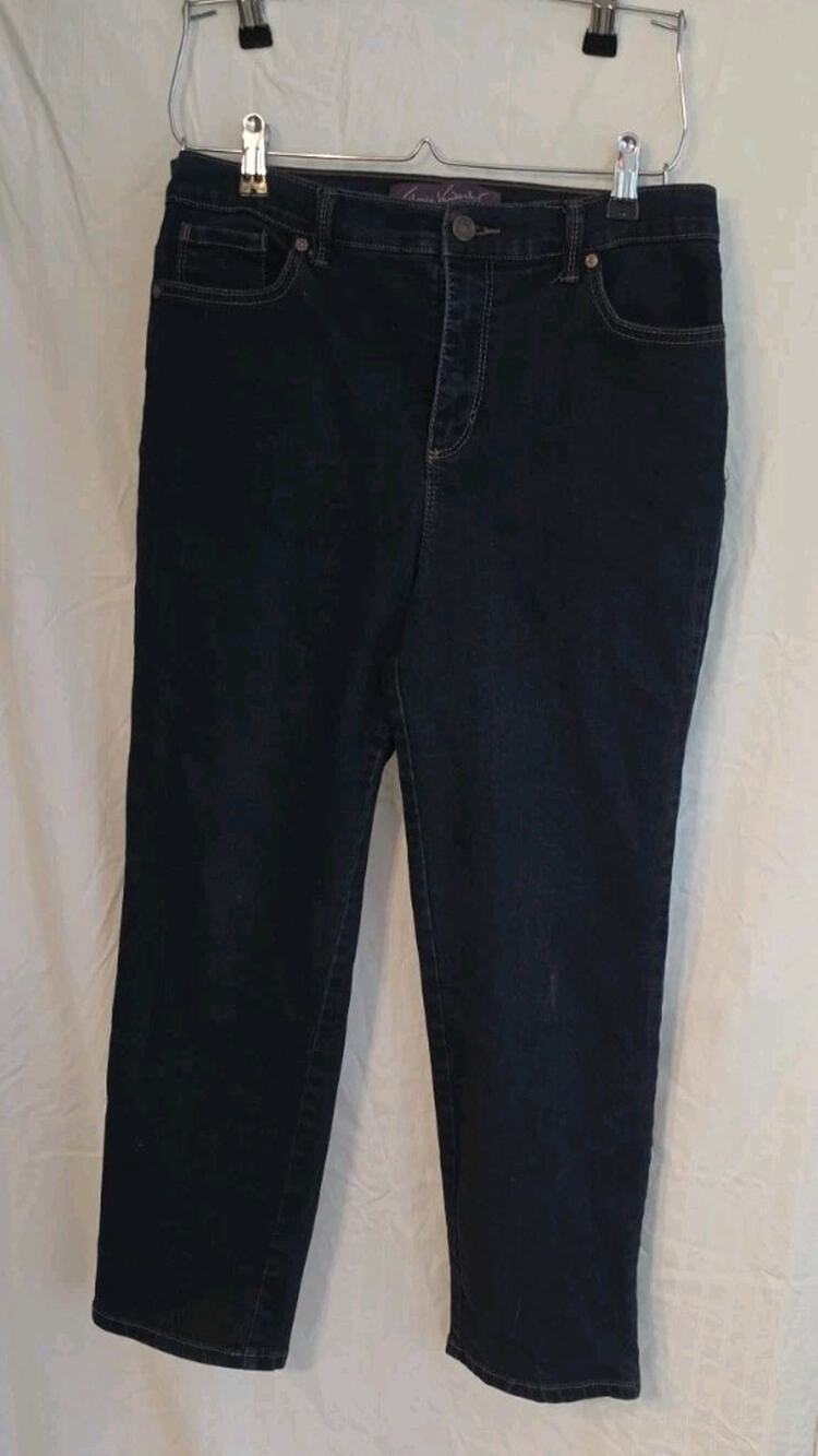 Gloria Vanderbilt Amanda Women's Sz 10P Jeans Blue Med Wash Straight Leg